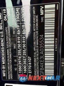 Zdjęcie 15 z 15 samochodu: 2020 MERCEDES-BENZ GLE 350 4MATIC VIN:4JGFB4KE3LA035534 - miniatura