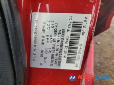 Zdjęcie 12 z 12 samochodu: 2014 MAZDA 6 TOURING VIN:JM1GJ1T66E1130948 - miniatura