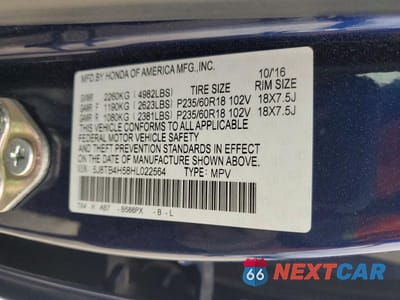 Zdjęcie 14 z 14 samochodu: 2017 ACURA RDX TECHNOLOGY VIN:5J8TB4H58HL022564 - miniatura