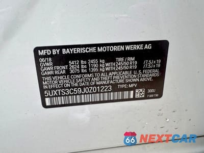 Zdjęcie 10 z 14 samochodu: 2018 BMW X3 XDRIVEM40I VIN:5UXTS3C59J0Z01223 - miniatura