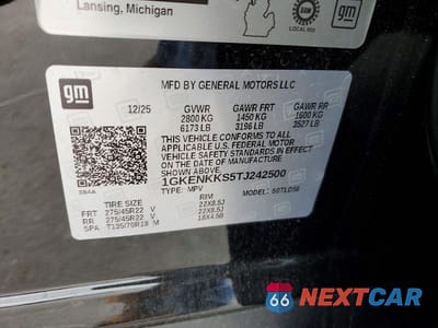 Zdjęcie 14 z 14 samochodu: 2026 GMC ACADIA ELEVATION VIN:1GKENKKS5TJ242500 - miniatura
