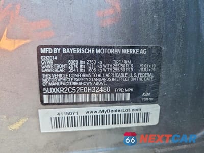 Zdjęcie 13 z 13 samochodu: 2014 BMW X5 SDRIVE35I VIN:5UXKR2C52E0H32480 - miniatura