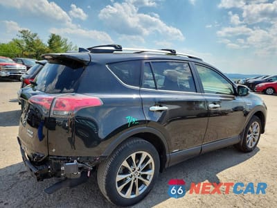 Trzecie zdjęcie samochodu z tyłu: 2018 TOYOTA RAV4 HV LIMITED VIN:JTMDJREVXJD228248 - miniatura