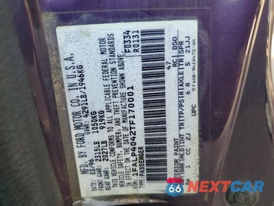 Zdjęcie 12 z 12 samochodu: 1996 FORD MUSTANG VIN:1FALP4042TF170001 - miniatura