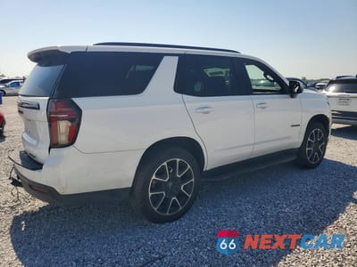 Trzecie zdjęcie samochodu z tyłu: 2021 CHEVROLET TAHOE C1500 RST VIN:1GNSCRKD3MR237613 - miniatura
