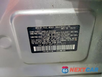 Zdjęcie 13 z 13 samochodu: 2014 SUBARU FORESTER 2.5I TOURING VIN:JF2SJAPC2EH517077 - miniatura