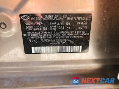 Zdjęcie 12 z 12 samochodu: 2013 HYUNDAI ELANTRA GLS VIN:5NPDH4AE1DH249749 - miniatura