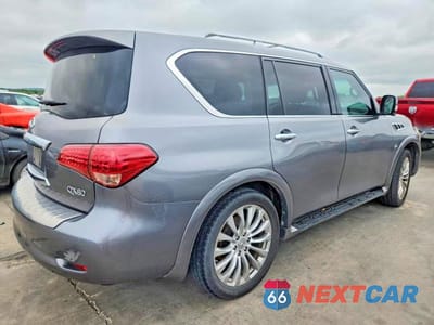 Trzecie zdjęcie samochodu z tyłu: 2015 INFINITI QX80 BASE VIN:JN8AZ2NF2F9571999 - miniatura