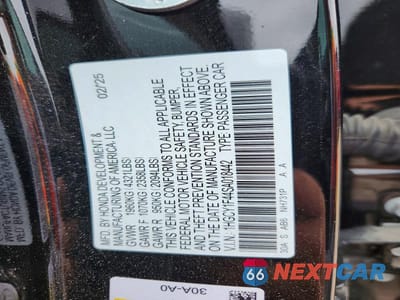 Zdjęcie 13 z 13 samochodu: 2025 HONDA ACCORD VIN:1HGCY1F44SA018442 - miniatura