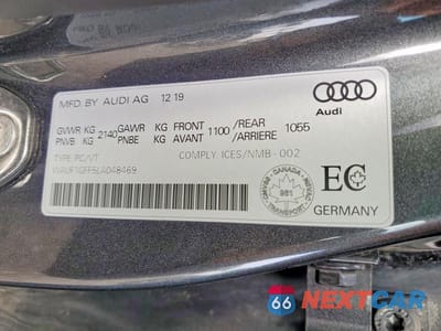 Zdjęcie 12 z 12 samochodu: 2020 AUDI S3 TECHNIK VIN:WAUF1GFF5LA048469 - miniatura