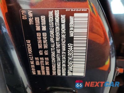 Zdjęcie 13 z 13 samochodu: 2019 PORSCHE MACAN VIN:WP1AA2A51KLB03449 - miniatura