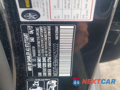 Zdjęcie 13 z 13 samochodu: 2017 MERCEDES-BENZ E 43 4MATIC AMG VIN:WDDZF6EB6HA252222 - miniatura