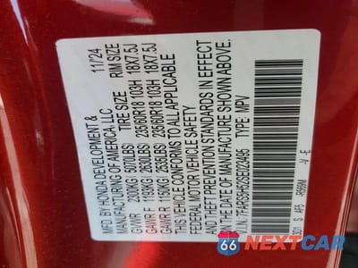 Zdjęcie 13 z 13 samochodu: 2025 HONDA CR-V SPORT VIN:7FARS5H52SE023495 - miniatura