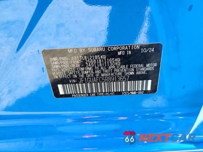 Zdjęcie 12 z 12 samochodu: 2024 SUBARU IMPREZA SPORT VIN:JF1GUAFC5R8913657 - miniatura
