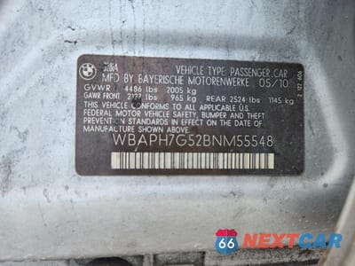 Zdjęcie 12 z 12 samochodu: 2011 BMW 328 I VIN:WBAPH7G52BNM55548 - miniatura