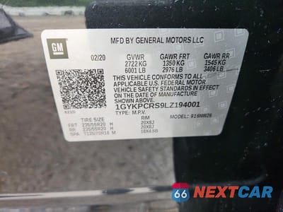 Zdjęcie 13 z 13 samochodu: 2020 CADILLAC XT6 PREMIUM LUXURY VIN:1GYKPCRS9LZ194001 - miniatura