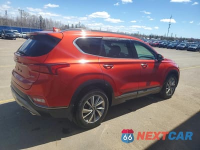 Trzecie zdjęcie samochodu z tyłu: 2019 HYUNDAI SANTA FE SEL VIN:5NMS3CAAXKH123882 - miniatura