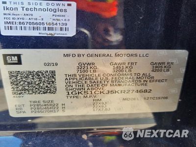 Zdjęcie 12 z 12 samochodu: 2019 GMC YUKON DENALI VIN:1GKS1CKJ5KR274682 - miniatura