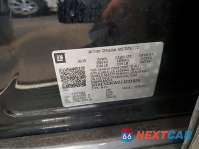 Zdjęcie 13 z 13 samochodu: 2018 BUICK ENCLAVE AVENIR VIN:5GAEVCKW2JJ231926 - miniatura