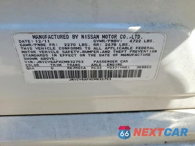 Zdjęcie 12 z 12 samochodu: 2012 INFINITI G37 SEDAN JOURNEY VIN:JN1CV6APXCM932753 - miniatura