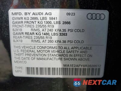 Zdjęcie 13 z 13 samochodu: 2024 AUDI Q5 E PREMIUM PLUS 55 VIN:WA1E2AFY6R2020512 - miniatura