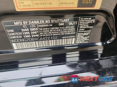 Zdjęcie 12 z 12 samochodu: 2012 MERCEDES-BENZ S 550 VIN:WDDNG7DB9CA422102 - miniatura