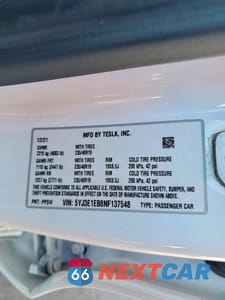 Zdjęcie 12 z 12 samochodu: 2022 TESLA MODEL 3 VIN:5YJ3E1EB8NF137548 - miniatura