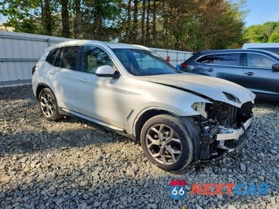Czwarte zdjęcie samochodu z boku: 2022 BMW X3 XDRIVE30I VIN:5UX53DP02N9K71444 - miniatura
