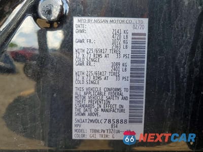 Zdjęcie 13 z 13 samochodu: 2020 NISSAN ROGUE S VIN:5N1AT2MV0LC785888 - miniatura