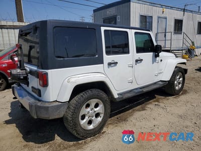 Trzecie zdjęcie samochodu z tyłu: 2014 JEEP WRANGLER UNLIMITED SAHARA VIN:1C4BJWEG0EL212501 - miniatura