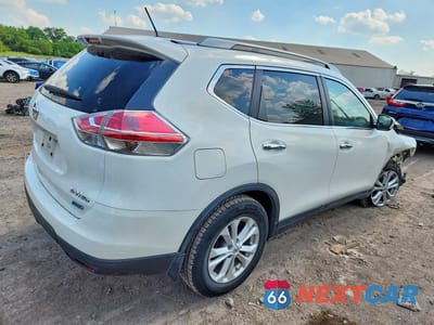 Trzecie zdjęcie samochodu z tyłu: 2014 NISSAN ROGUE SV VIN:5N1AT2MV5EC762691 - miniatura