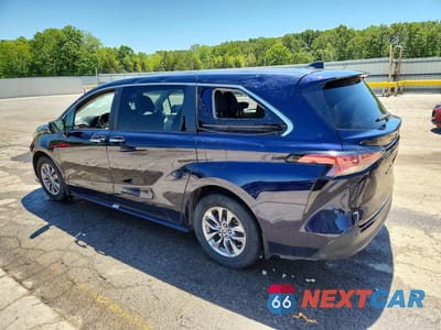 Drugie zdjęcie samochodu z przodu: 2021 TOYOTA SIENNA XLE VIN:5TDYRKEC9MS034075 - miniatura