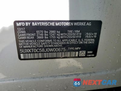 Zdjęcie 14 z 14 samochodu: 2018 BMW X5 XDR40E VIN:5UXKT0C58J0W00675 - miniatura