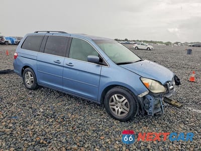 Czwarte zdjęcie samochodu z boku: 2007 HONDA ODYSSEY EXL VIN:5FNRL38607B018809 - miniatura