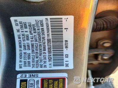 Zdjęcie 12 z 12 samochodu: 2008 HONDA CIVIC EX VIN:1HGFA168X8L072880 - miniatura
