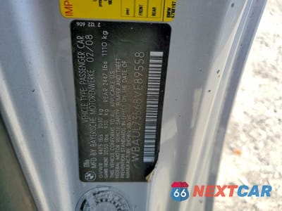 Zdjęcie 12 z 12 samochodu: 2008 BMW 128 I VIN:WBAUL73568VE89558 - miniatura