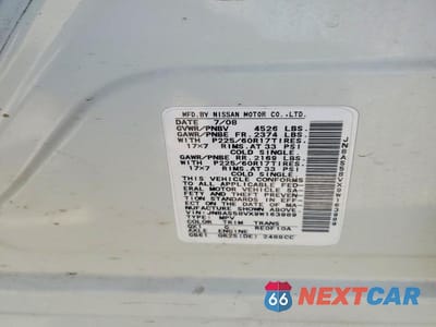 Zdjęcie 13 z 13 samochodu: 2009 NISSAN ROGUE S VIN:JN8AS58VX9W163989 - miniatura