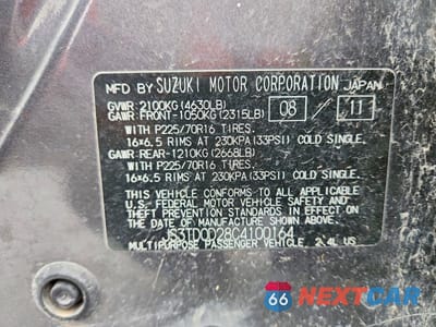 Zdjęcie 13 z 13 samochodu: 2012 SUZUKI GRAND VITARA PREMIUM VIN:JS3TD0D28C4100164 - miniatura