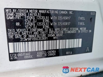Zdjęcie 13 z 13 samochodu: 2025 TOYOTA RAV4 XLE VIN:2T3W1RFV9SC353691 - miniatura