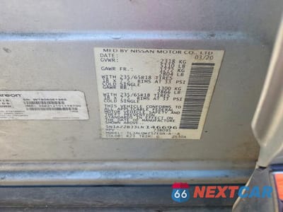 Zdjęcie 13 z 13 samochodu: 2020 NISSAN MURANO SV VIN:5N1AZ2BJ3LN146696 - miniatura