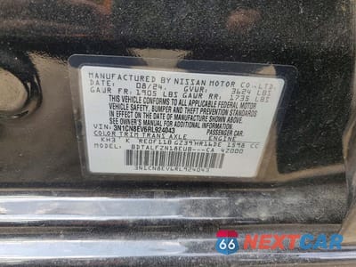 Zdjęcie 12 z 12 samochodu: 2024 NISSAN VERSA SV VIN:3N1CN8EV6RL924043 - miniatura