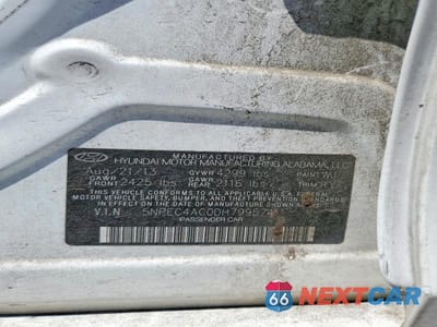 Zdjęcie 12 z 12 samochodu: 2013 HYUNDAI SONATA SE VIN:5NPEC4AC0DH799574 - miniatura