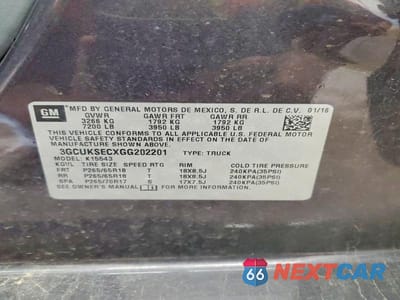 Zdjęcie 12 z 12 samochodu: 2016 CHEVROLET SILVERADO K1500 LTZ VIN:3GCUKSECXGG202201 - miniatura