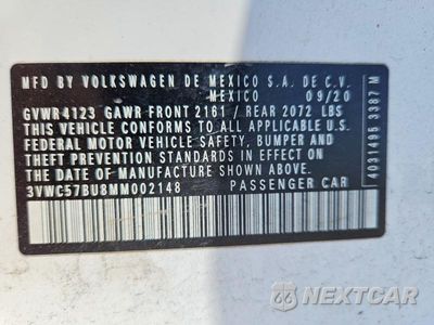 Zdjęcie 12 z 12 samochodu: 2021 VOLKSWAGEN JETTA S VIN:3VWC57BU8MM002148 - miniatura