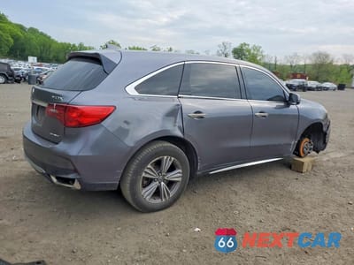 Trzecie zdjęcie samochodu z tyłu: 2020 ACURA MDX VIN:5J8YD4H33LL018753 - miniatura