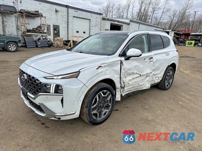Czwarte zdjęcie samochodu z boku: 2021 HYUNDAI SANTA FE ULTIMATE VIN:5NMS5DAL7MH343792 - miniatura