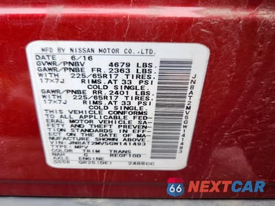 Zdjęcie 12 z 12 samochodu: 2016 NISSAN ROGUE S VIN:JN8AT2MV5GW141493 - miniatura