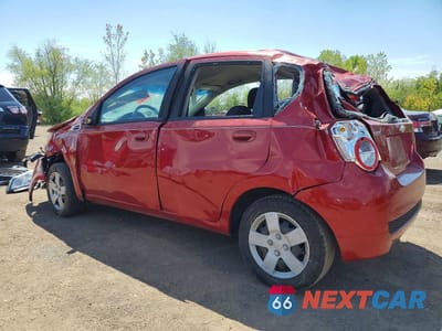 Drugie zdjęcie samochodu z przodu: 2009 CHEVROLET AVEO LS VIN:KL1TD66EX9B371506 - miniatura