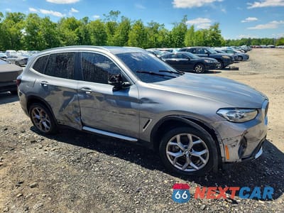 Czwarte zdjęcie samochodu z boku: 2023 BMW X3 XDRIVE30I VIN:5UX53DP06P9S81087 - miniatura