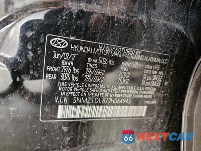 Zdjęcie 12 z 12 samochodu: 2018 HYUNDAI SANTA FE SPORT 2.4L VIN:5NMZTDLB7JH064945 - miniatura